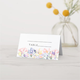 wildflowers bridal shower - wedding place cards