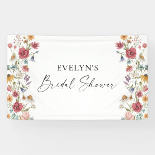 Wildflowers Bridal Shower Welcome Banner
