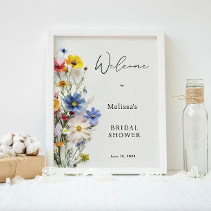 Wildflowers Bridal Shower Welcome Sign