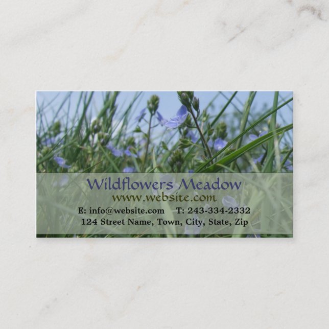 Wildflowers Business Card (Front)