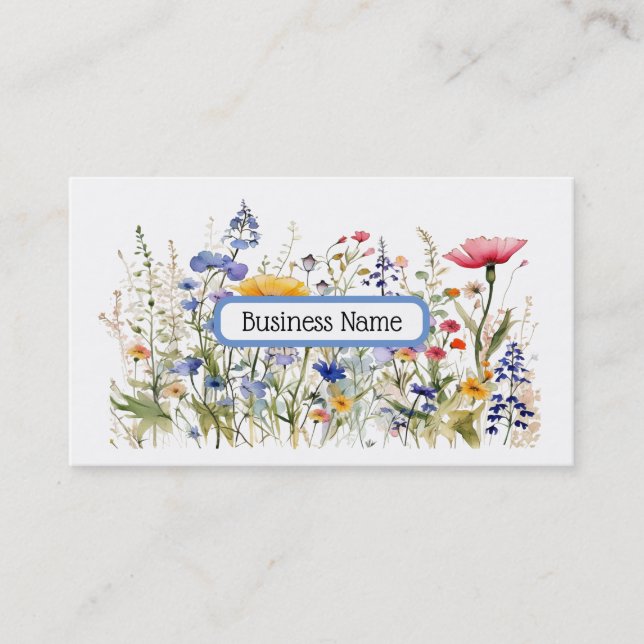 Wildflowers Business Card (Front)