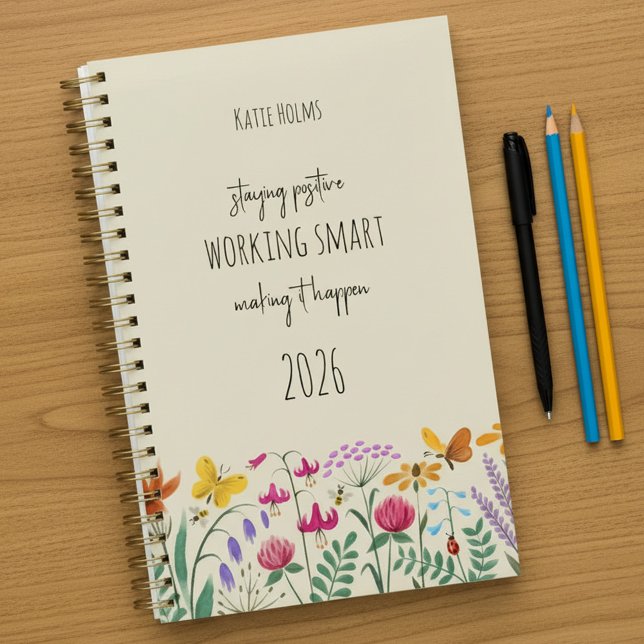 Wildflowers Butterfly Bee Positive Affirmation Planner (Creator Uploaded)