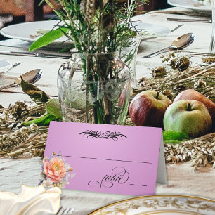 Wildflowers & Calligraphy - Lavender Place Card