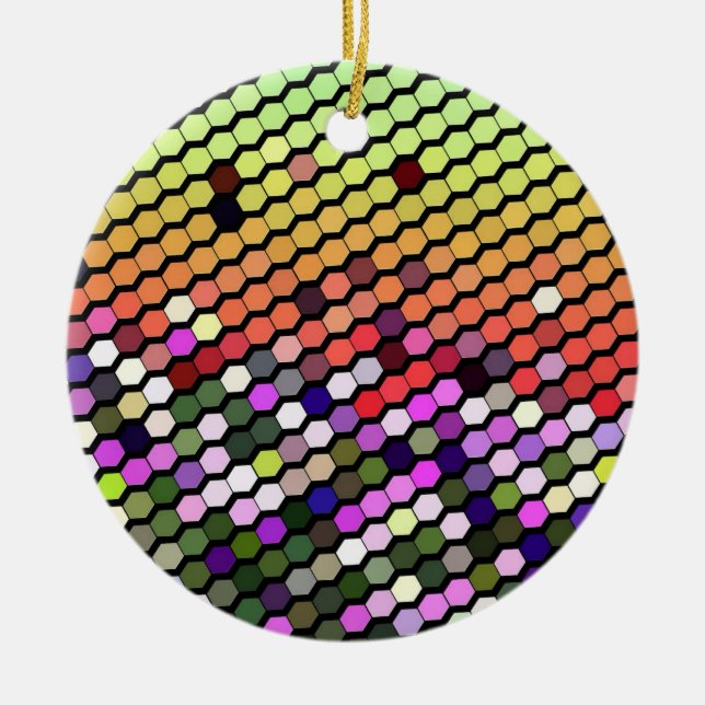 WILDFLOWERS CERAMIC TREE DECORATION (Front)