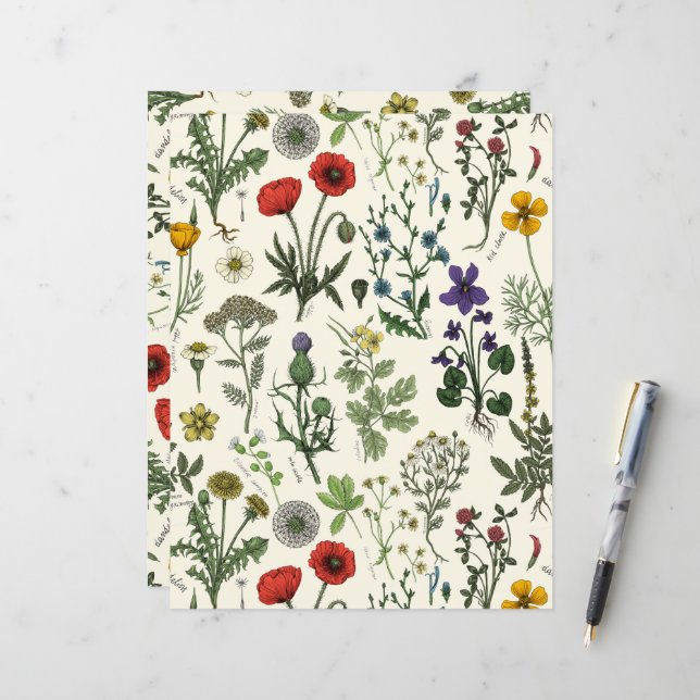 Wildflowers collage (Front/Back In Situ)