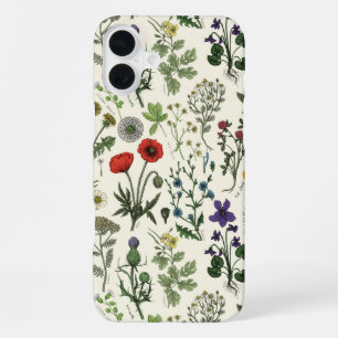 Wildflowers collage iPhone 16 plus case