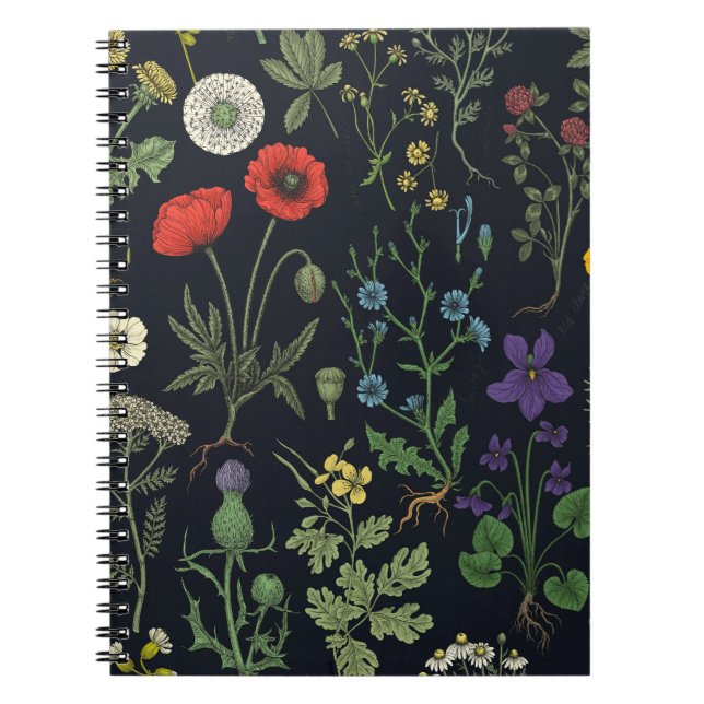 Wildflowers collage notebook (Front)
