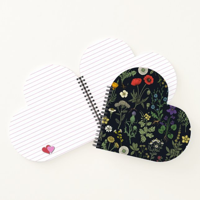 Wildflowers collage notebook (Inside)