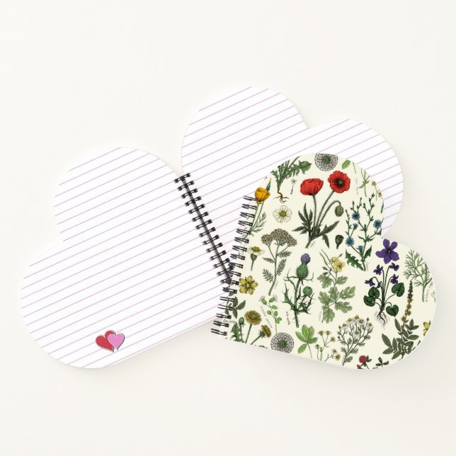 Wildflowers collage notebook (Inside)