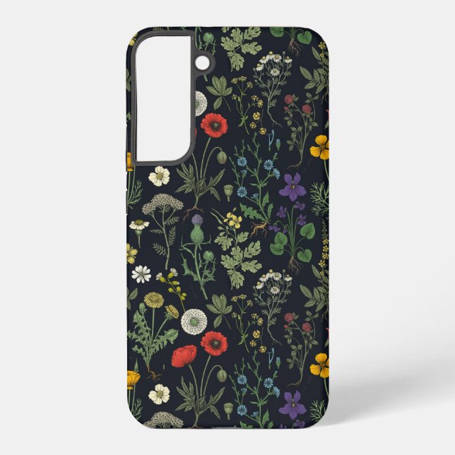 Wildflowers collage samsung galaxy s22+ case (Back)