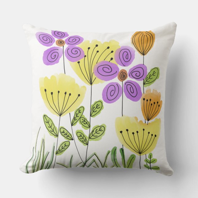 Wildflowers Cushion (Front)