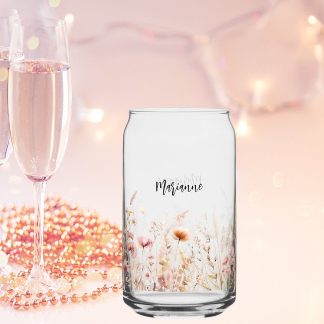 Wildflowers custom name script can glass (Creator Uploaded)