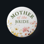 Wildflowers Cute Colourful Any Party  6 Cm Round Badge<br><div class="desc">Wildflowers bridal shower,  baby shower,  wedding... any party buttons</div>