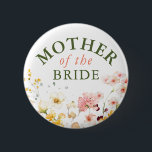 Wildflowers Cute Colourful Any Party  6 Cm Round Badge<br><div class="desc">Wildflowers bridal shower,  baby shower,  wedding... any party buttons</div>