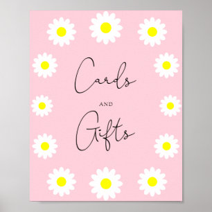 Wildflowers daisy - cards and gifts baby shower poster
