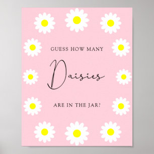 Wildflowers Daisy - Guess how many daisies  Poster