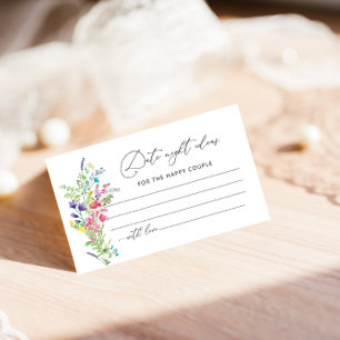Wildflowers Date Night Ideas Card
