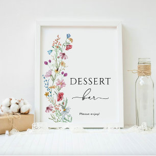Wildflowers Dessert Bar Poster