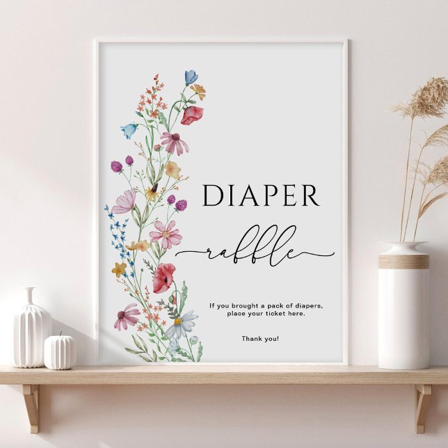 Wildflowers Diaper Raffle  Poster (Creator Uploaded)