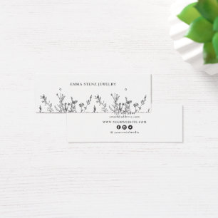 Wildflowers•Earring Hoops Studs Mini Display Card