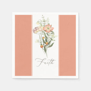 Wildflowers Faith Napkin