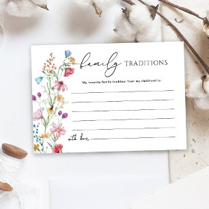 Wildflowers Family Traditions  Enclosure Card