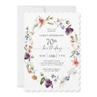 Wildflowers Feminine Floral 70th Birthday Party