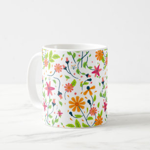 Wildflowers Floral, Botanical Garden, Colorful gif Coffee Mug