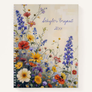 Wildflowers Floral Spiral-bound Journal Notebook