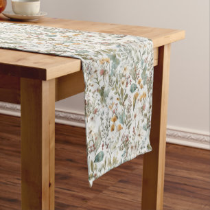 Wildflowers Floral Table Runner