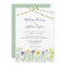 Wildflowers floral wedding celebration invitations