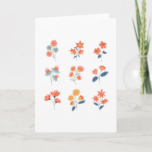 Wildflowers Flowers Botanical Card