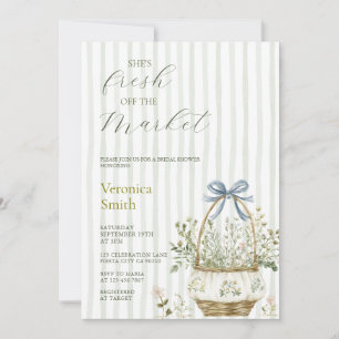 Wildflowers Fresh off the Market Bridal Shower Invitation