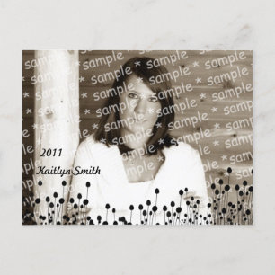 Wildflowers Grad Photo Card