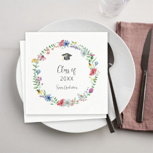 Wildflowers Graduation Napkin
