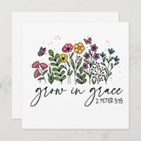 Wildflowers Growing In Grace Christian Gift
