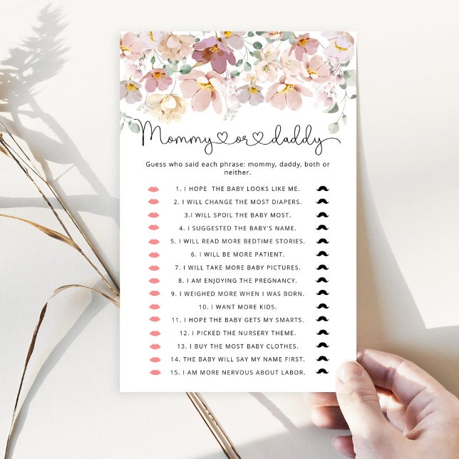 Wildflowers Guess Who Said It Mummy or Daddy game (Creator Uploaded)