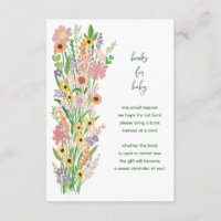 Wildflowers Handpainted Custom Baby Shower