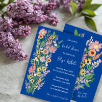 Wildflowers Handpainted Sweet Custom Bridal Shower