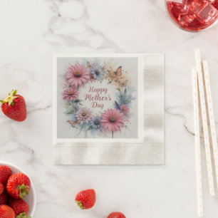 WildFlowers Happy Mother's Day Napkin