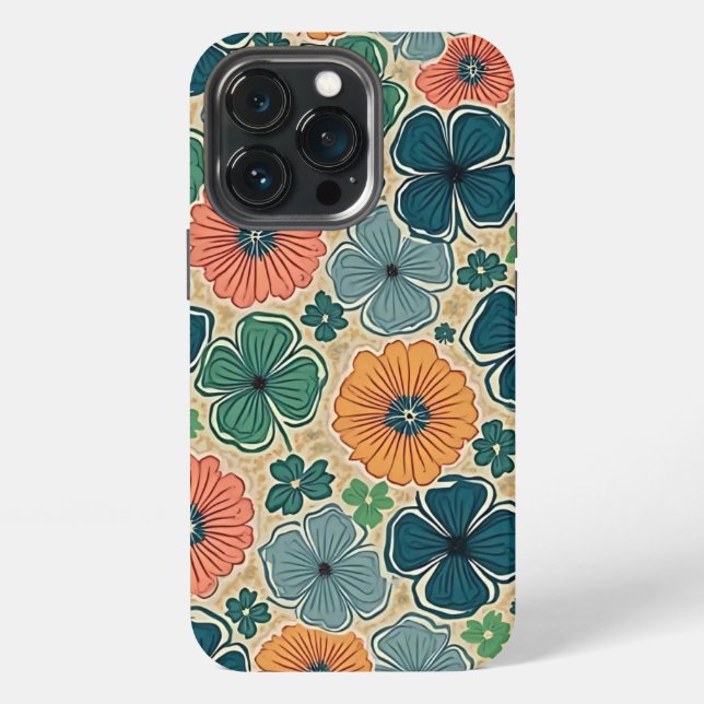 Wildflowers Harmonious Tones iPhone Case (Back)