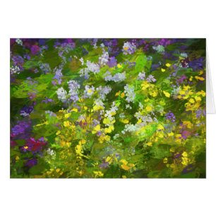 Wildflowers Impasto Painting - Original Flower Art
