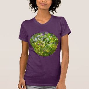 Wildflowers Impasto Painting - Original Flower Art T-Shirt