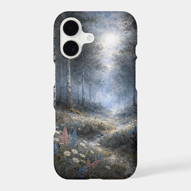 Wildflowers in a Moonlit Birch Forest  (Back)