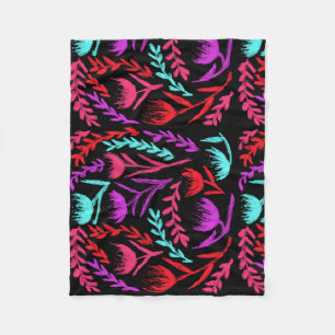 Wildflowers in Colours that POP! Fleece Blanket
