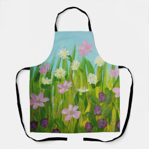 Wildflowers in the grass apron