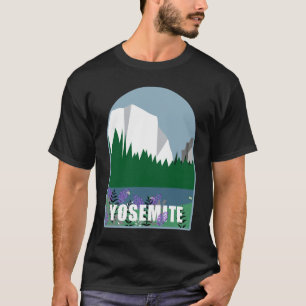 Wildflowers In Yosemite National Park Illustration T-Shirt