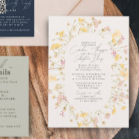 Wildflowers Ivory Double Arch Frame Wedding