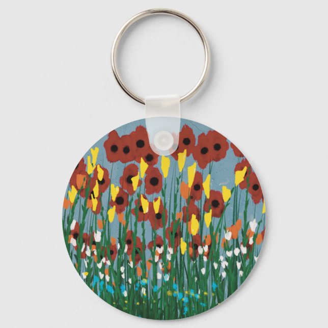 Wildflowers Key Ring (Front)
