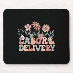 Wildflowers Labour And Delivery Nurse Back To Scho Mouse Pad